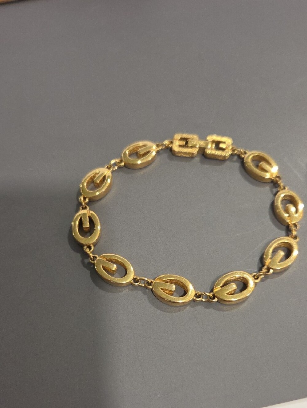 Givenchy Gold Tone Bracelet 7.5in - Picture 3 of 6
